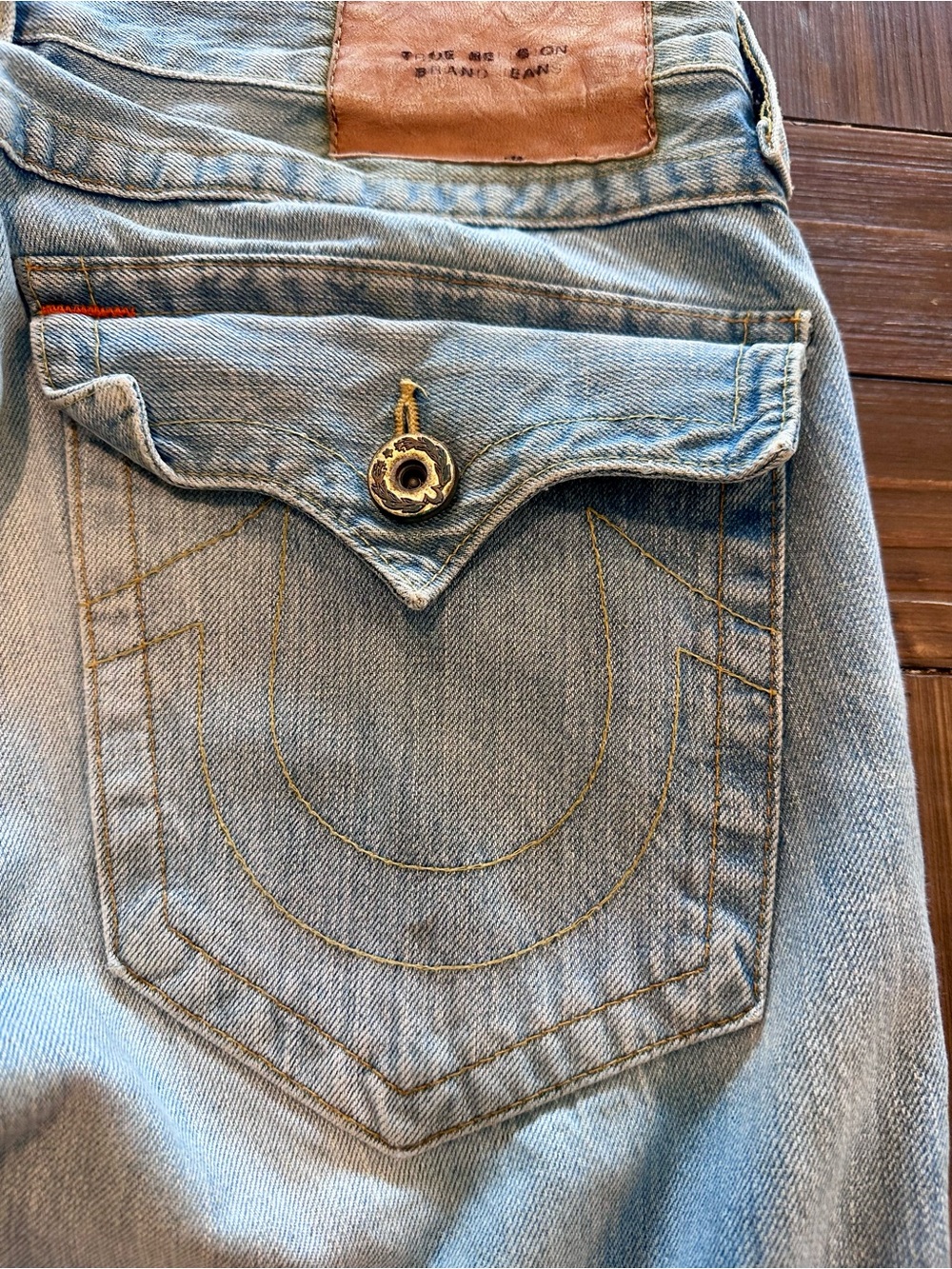 True Religion Vintage Flare Bootcut Jeans Light Wash Made in USA